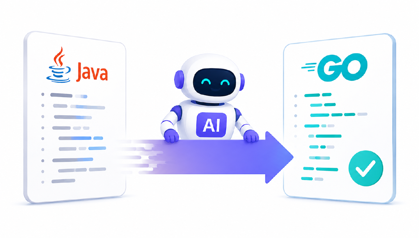 Illustration de la migration de Java vers Go
