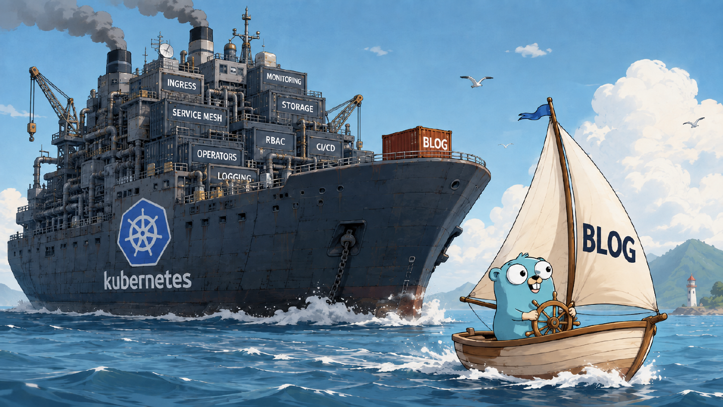 Illustration : un blog n’a pas besoin de Kubernetes